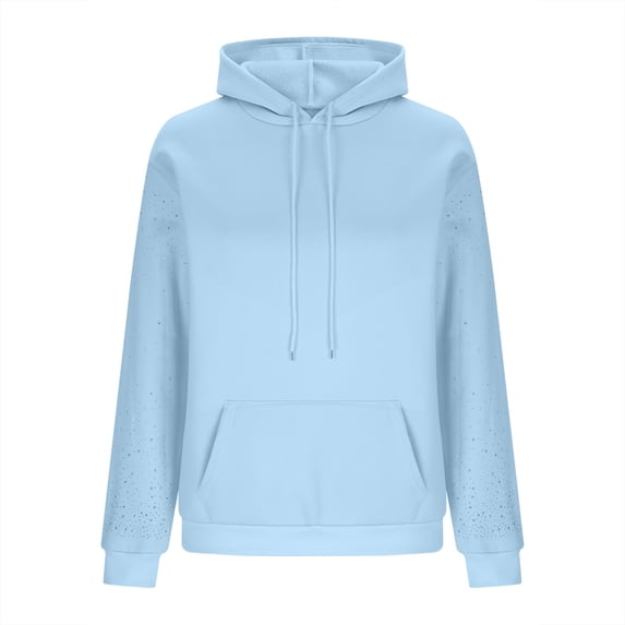 cocolona Womens Hoodies Fall Long Sleeve Glitter Hooded Sweatshirts Fashion Casual Loose Pullover Tops with Pockets