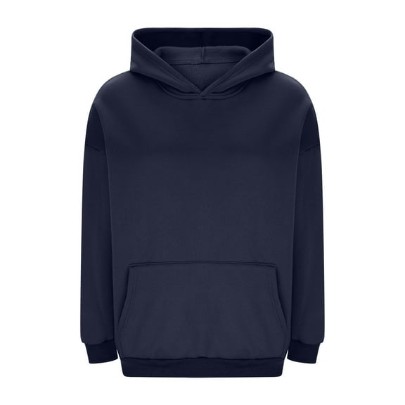 cocolona Womens Oversized Hooded Sweatshirts Fall Winter Fleece Pullover Hoodie with Pocket Casual Solid Color Long Sleeve Tops