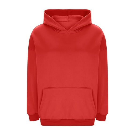 cocolona Womens Oversized Hooded Sweatshirts Fall Winter Fleece Pullover Hoodie with Pocket Casual Solid Color Long Sleeve Tops