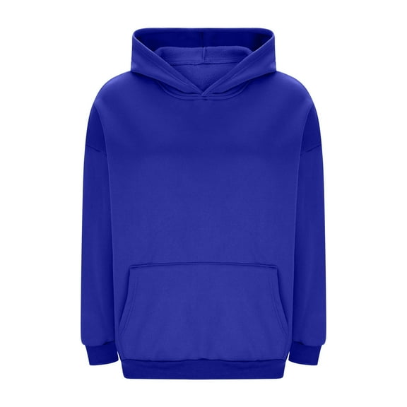 cocolona Womens Oversized Hooded Sweatshirts Fall Winter Fleece Pullover Hoodie with Pocket Casual Solid Color Long Sleeve Tops