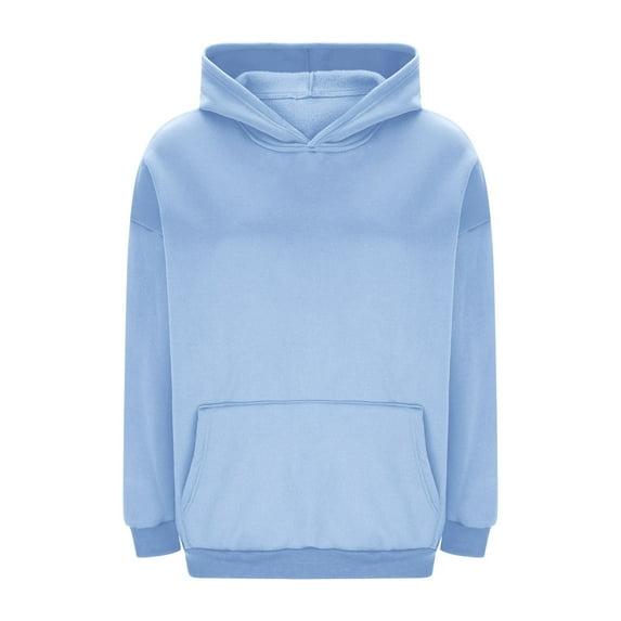 cocolona Womens Oversized Hooded Sweatshirts Fall Winter Fleece Pullover Hoodie with Pocket Casual Solid Color Long Sleeve Tops