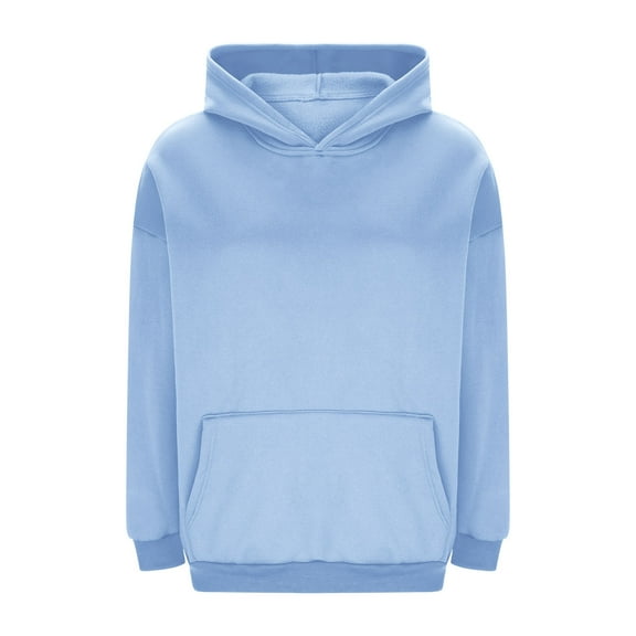 cocolona Womens Oversized Hooded Sweatshirts Fall Winter Fleece Pullover Hoodie with Pocket Casual Solid Color Long Sleeve Tops