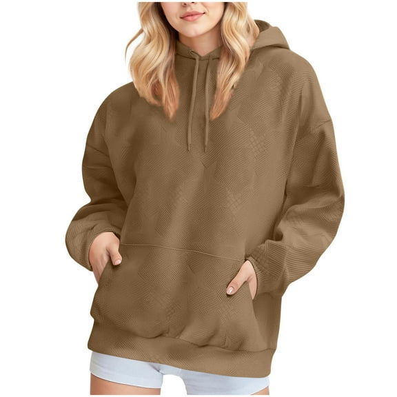 cocolona Womens Oversized Hoodie Fall Winter Long Sleeve Hoodies Pullover Fashion Casual Solid Color Hoode Sweatshirt with Pockets