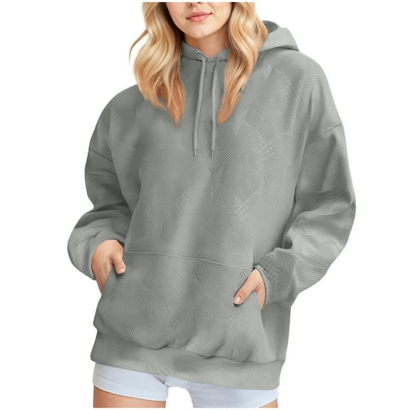cocolona Womens Oversized Hoodie Fall Winter Long Sleeve Hoodies Pullover Fashion Casual Solid Color Hoode Sweatshirt with Pockets