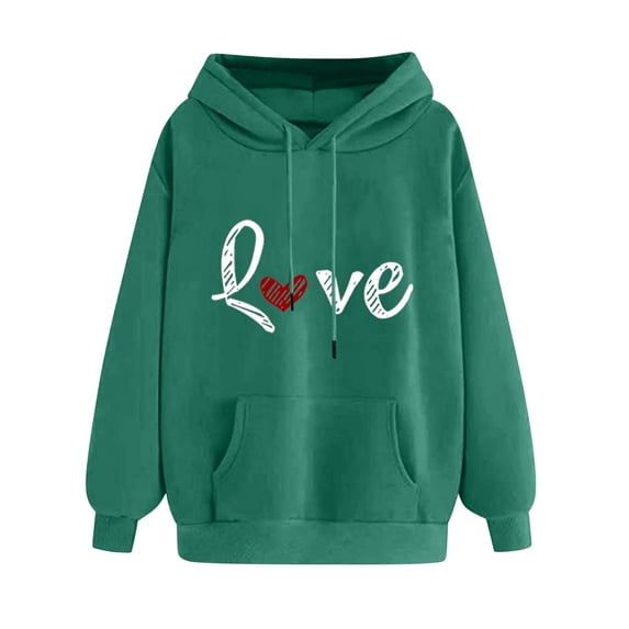 cocolona Womens Printed Pullover Hoodies Long Sleeved Drawstring Casual Oversized Sweatshirts with Pockets