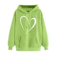 thumbnail image 1 of cocolona Womens Printed Pullover Hoodies Long Sleeved Drawstring Casual Oversized Sweatshirts with Pockets, 1 of 6