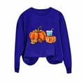 thumbnail image 1 of cocolona Womens Pumpkin Graphic Sweatshirts Fall Long Sleeve Crewneck Shirts Fashion Casual Loose Pullover Tops Thanksgiving Gifts, 1 of 3