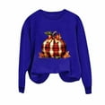 thumbnail image 1 of cocolona Womens Pumpkin Graphic Sweatshirts Fall Long Sleeve Crewneck Shirts Fashion Casual Loose Pullover Tops Thanksgiving Gifts, 1 of 3