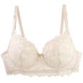 thumbnail image 1 of cocolona Womens Push Up Lace Bras Soft Padded Underwire Plunge Lift Up Bras, 1 of 6