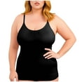 thumbnail image 1 of cocolona Womens Shapewear Camisole Summer Sleeveless Casual Solid Color Stretch Plus Size Tank Tops, 1 of 7