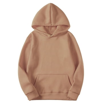 cocolona Womens Solid Hoodies Fall Fashion Casual Long Sleeve Hooded Sweatshirts Loose Comfy Trendy Pullover Tops with Pockets on Clearance