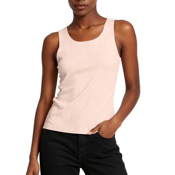 cocolona Womens Summer Basic Tank Tops Crew Neck Sleeveless Slim Fit Shirts Casual Workout Blouses