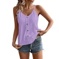 thumbnail image 1 of cocolona Womens Summer Cami Tops V Neck Sleeveless Lightweight Shirts Fashion Casual Solid Color Tank, 1 of 7