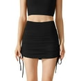 thumbnail image 1 of cocolona Womens Summer Casual High Waist Skorts Elastic Waist Straight Athletic Shorts with Pockets, 1 of 5