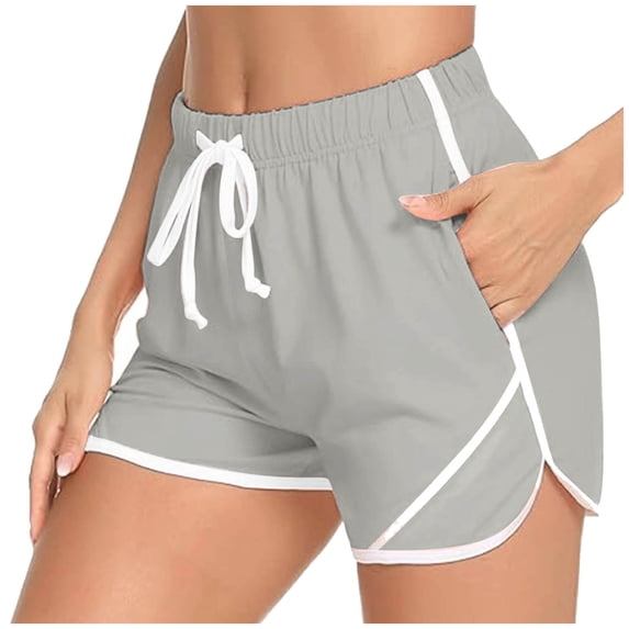 cocolona Womens Summer Casual Loose Athletic Shorts Elastic Waist Drawstring Workout Gym Running Shorts with Pocket