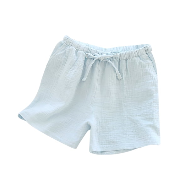 cocolona Womens Summer Casual Loose Beach Shorts Solid Color Elastic Waist Drawstring Shorts with Pocket