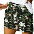 thumbnail image 1 of cocolona Womens Summer Casual Shorts Elastic Waist Drawstring Floral Vacation Beach Shorts Lounge Shorts Pants with Pockets, 1 of 5