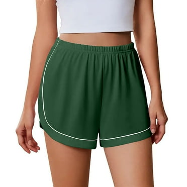 cocolona Womens Summer Gym Shorts Fashion Casual Solid Color Side Split Athletic Workout Shorts Running Shorts