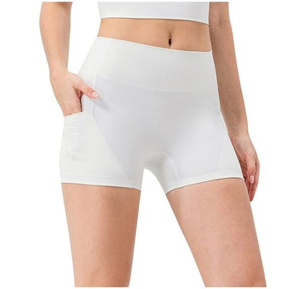 cocolona Womens Summer High Waist Biker Shorts Gym Running Yoga Shorts Casual Solid Color Sports Shorts