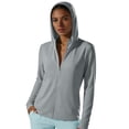 thumbnail image 1 of cocolona Womens Summer Sunscreen Jacket Lightweight Hoodie Long Sleeve Sun Shirts Workout Hiking Solid Color Tops, 1 of 5