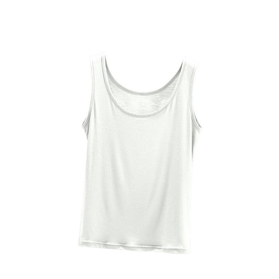 cocolona Womens Summer Tank Tops Crew Neck Sleeveless Lightweight Thin T-shirts Casual Loose Solid Color Tops