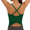 thumbnail image 1 of cocolona Womens Summer Workout Crop Tank Tops Crew Neck Cross Backless Slim Fit Shirts Outdoor Lightweight Tees Yoga Blouses, 1 of 6