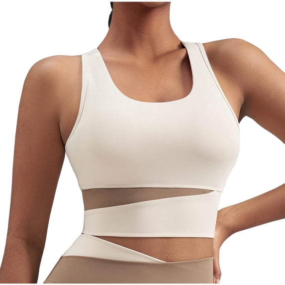 cocolona Womens Summer Workout Crop Tank Tops Outdoor Running Lightweight Shirts Sleeveless Crew Neck Patchwork Exercise Slim Fit Tees Basic Yoga Blouses