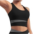 thumbnail image 1 of cocolona Womens Summer Workout Crop Tank Tops Outdoor Running Lightweight Shirts Sleeveless Crew Neck Patchwork Exercise Slim Fit Tees Basic Yoga Blouses, 1 of 4