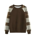 thumbnail image 1 of cocolona Womens Sweatshirts Fall Crewneck Long Sleeve Shirts Fashion Casual Loose Pullover Tops, 1 of 3