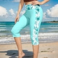 thumbnail image 1 of cocolona Womens Swim Capri Summer High Waisted Modest Swimsuit Leggings Beach Vacation Quickly Dry Swimwear Pants, 1 of 5
