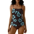 thumbnail image 1 of cocolona Womens Two Piece Tankini Swimsuits Modest Cute Bathing Suit Summer Vacation Beach Swimwear, 1 of 6