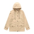 thumbnail image 1 of cocolona Womens Winter Fleece Coats Waterproof Windproof Outdoor Long Sleeve Zipper Hooded Jacket Warm Outwear with Pockets, 1 of 4