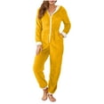 thumbnail image 1 of cocolona Womens Winter Onesies Pajamas Fleece Fuzzy Hooded Jumpsuit Christmas Pajamas Soft Romper Warm One Piece Sleepwear Loungewear, 1 of 8