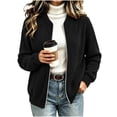 thumbnail image 1 of cocolona Womens Zipper Cardigan Sweater Trendy Crew Neck Long Sleeve Casual Sweater Knit Warm Fall Winter Cardigan, 1 of 6