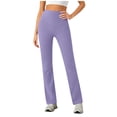 thumbnail image 1 of cocolona Yoga Pants Womens Fashion Casual Solid Color Work Pants Stretch Soft Workout Yoga Pants with Pockets, 1 of 7