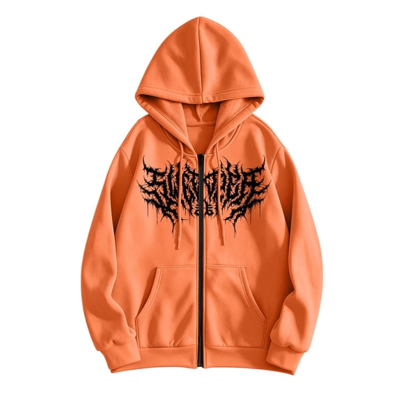 cocolona Zip Up Hoodie Mens Long Sleeve Drawstring Sweatshirt Fall Winter Fashion Casual Hooded Jacket Print Tops