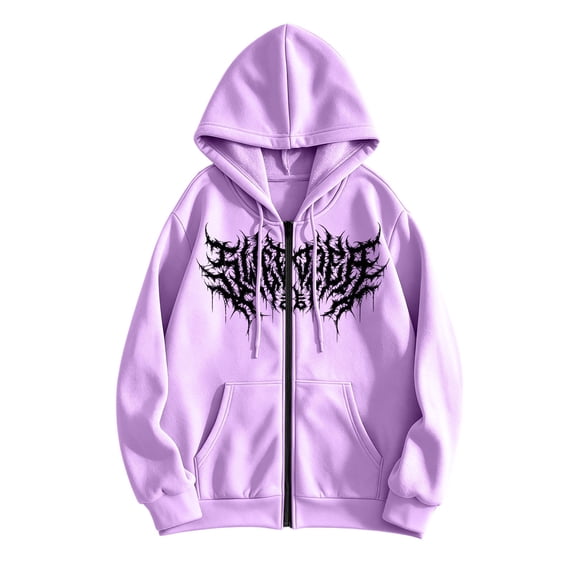 cocolona Zip Up Hoodie Mens Long Sleeve Drawstring Sweatshirt Fall Winter Fashion Casual Hooded Jacket Print Tops