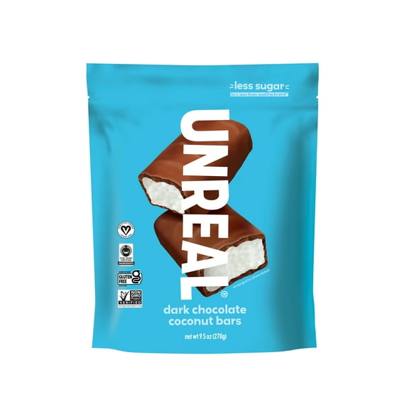 Dark chocolate coconut bars - value bags