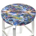 thumbnail image 1 of coconut tree SUV Round Bar Stool Seat Covers, Elastic Round Chair Cover Stool Seat Slipcover Bar Stool Cushions Round Pad for 12-14 inch, 1 of 5