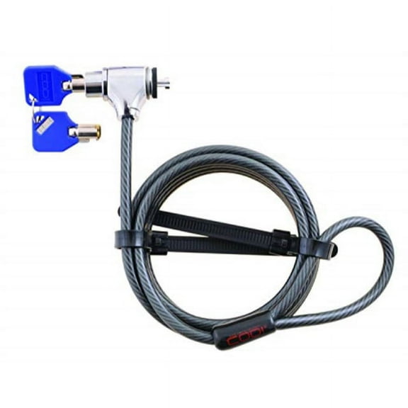 CODi Key Cable Lock, Black (A02001) - Integrated Security Solution for Laptops, Desktops and Monitors