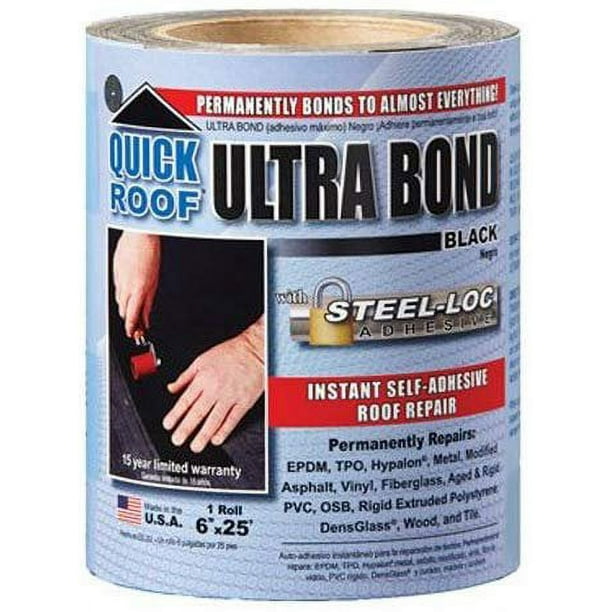 cofair products inc ubb625 Quick Roof, 6 Inch x 25 Feet, Black Ultra