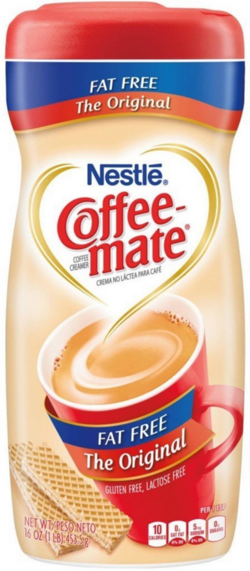 cofeemate fat free coffee creamer, original 16 oz 3 pack