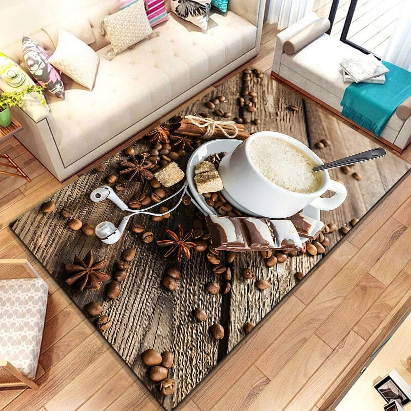 coffee Large Carpet Living Room Home Decor Sofa Table Rug Anti Slip