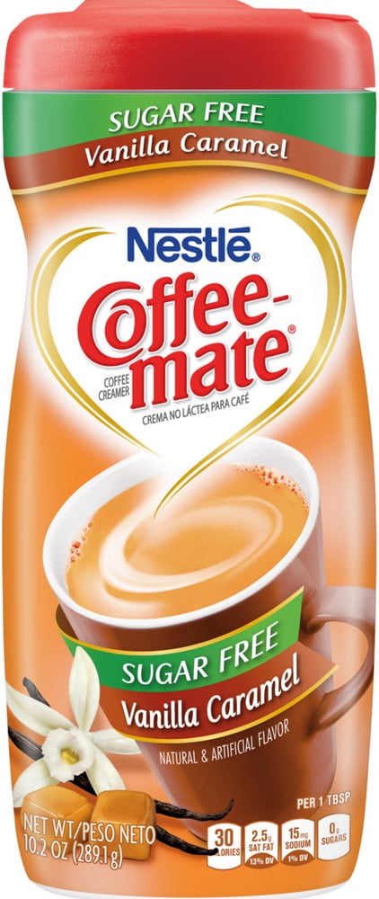 coffee-matesugar-free powdered coffee creamer, vanilla caramel 10.20 oz 4 pack