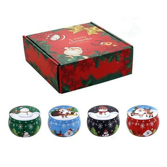 coffee table tray decor woodwick candles candles for women vanilla Scented Candles Gift Set Christmas Women 4 Pieces Natural Soy Wax For Stress Relief Body Relaxatio