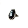 thumbnail image 1 of coffin ring natural black onyx ring 925 sterling silver rings dainty ring gemstone ring bohemian jewelry handmade ring coffin black onyx ring onyx ring beaded ring thanksgiving ring promise ring, 1 of 7