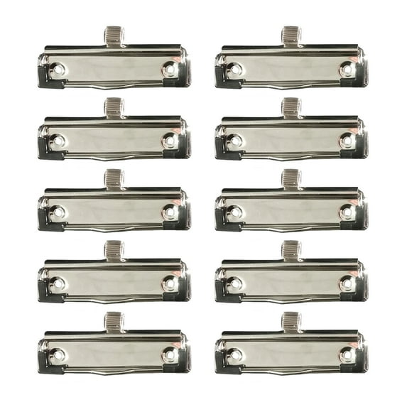 colaxi 10 Pieces Binder Bull Clip Clamps File Clamp Metal Hinge Clip Drawing Board Clip 4 inch Long Paper Clips for Crafts Food Bags B