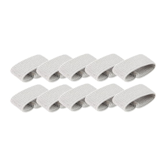 colaxi 10 Pieces Elastic Belt Keepers Belt Loops Nylon for 1.5" Wide Belts/Straps Backpacking Belt Rings Strap Keepers for Backpacks Gray