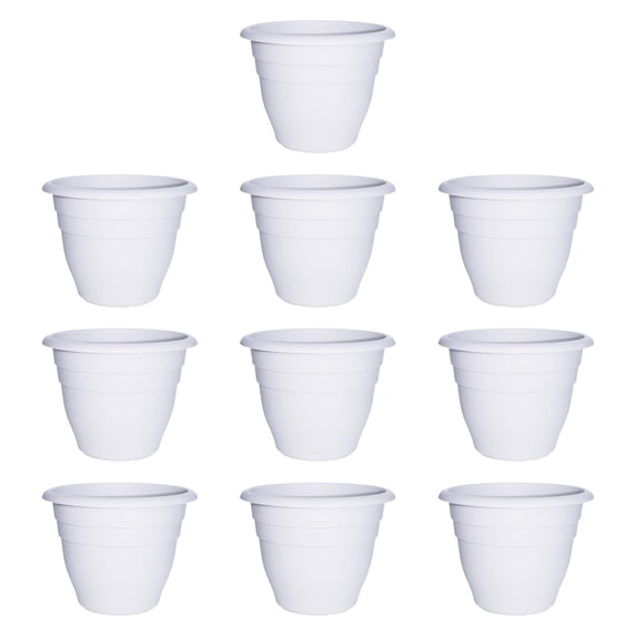 colaxi 10 Pieces Flower Pots Lightweight Plant Pots for Home Living Rooms Balconies