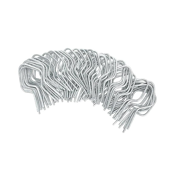colaxi 100Pcs Fence Clips Portable Fence Fastening Ties Convenient Galvanized